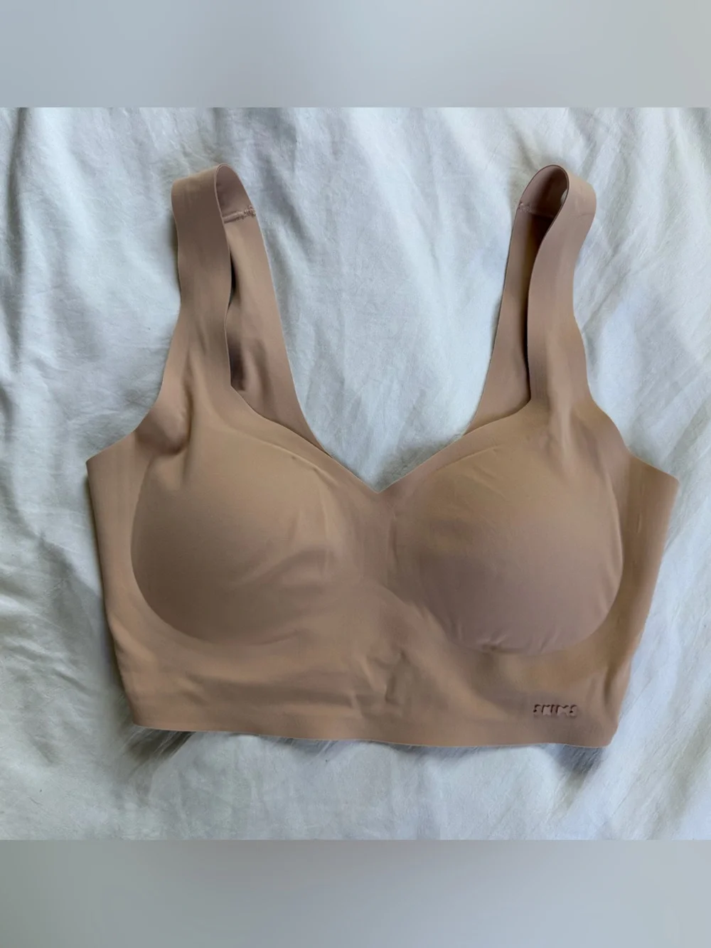 SKIMS Naked Scoop Longline Wireless Bra Clay Nude Buttery Soft Lounge Essential